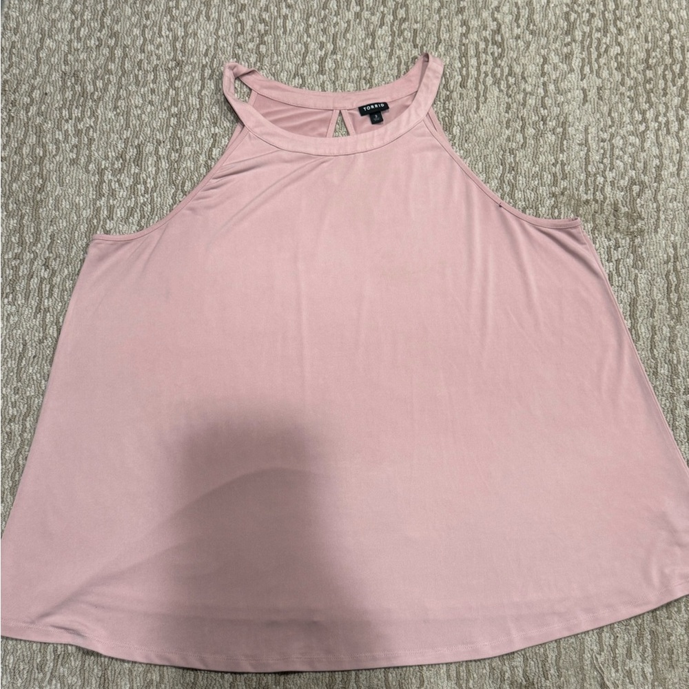 Torrid Pink Tank Top with Flowy Fit (217)